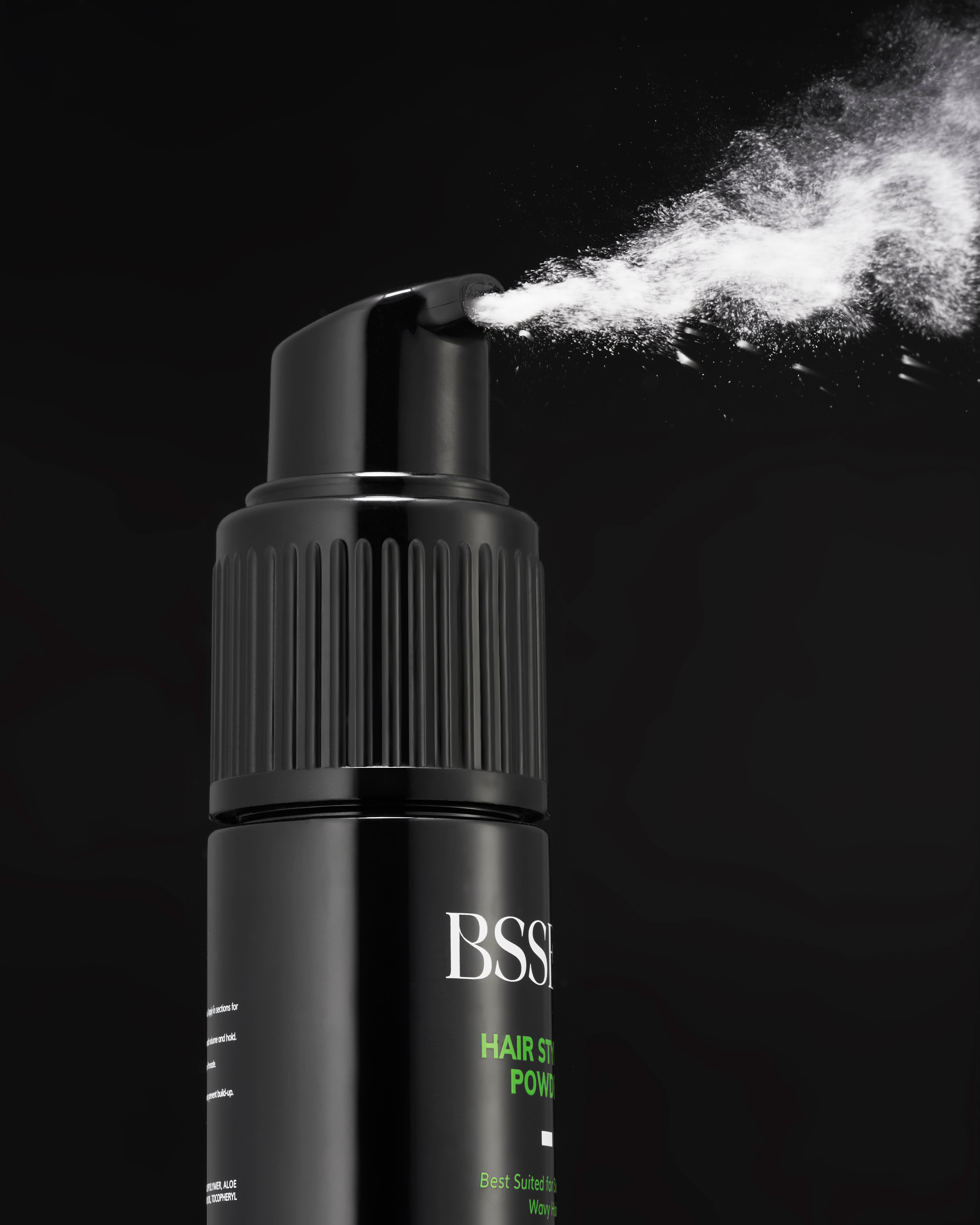 BSSET Hair Styling Powder spray in action