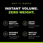 Why it works - instant volume, zero weight