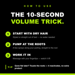 How to use — the 10-second volume trick