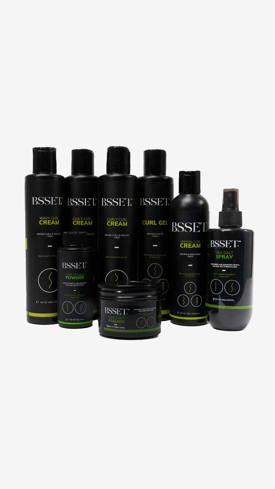 The full BSSET range